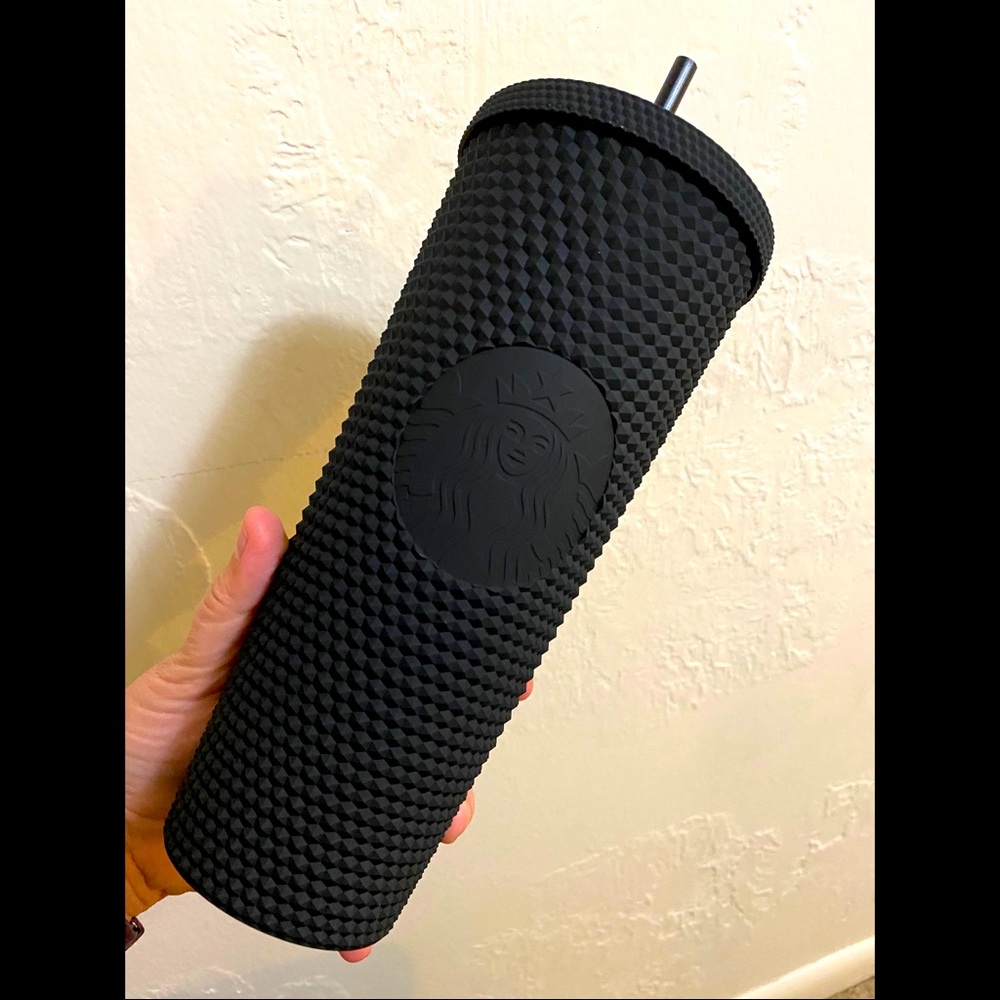 Starbucks Venti Matte Black Studded Tumbler NEW